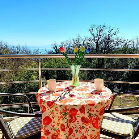 Starry Night - Smart Tv, Extra Big Bed, Big Bathtub, Private Parking, Sea View, Wifi, 2bedrooms Volosko